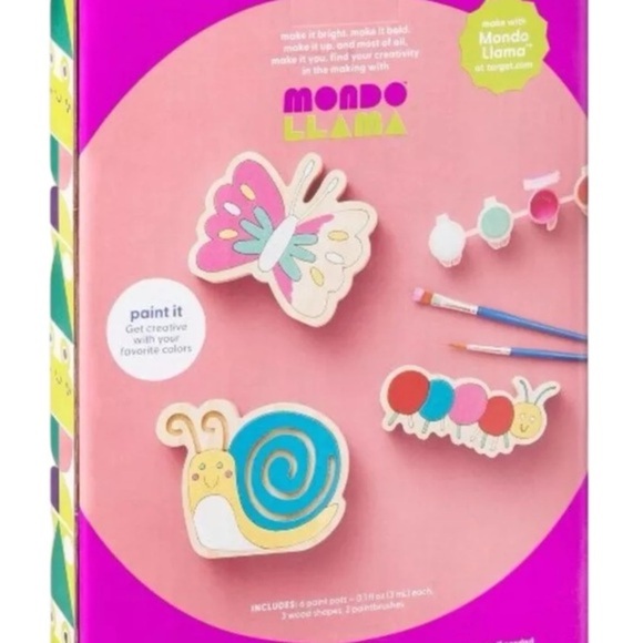 Get Creative with the Mondo LLAMA Paint Your Own Wood Spring Friends Kit! (New) - Picture 2 of 6